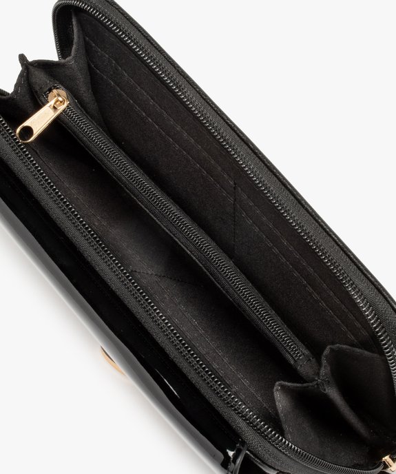 Portefeuille femme multimatières avec cadenas fantaisie vue3 - GEMO (ACCESS) - GEMO