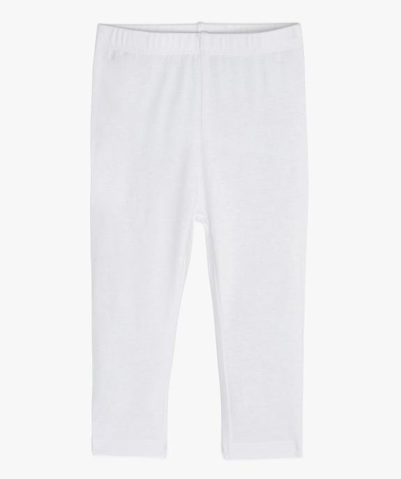 Legging long en coton stretch bébé fille vue1 - GEMO 4G BEBE - GEMO
