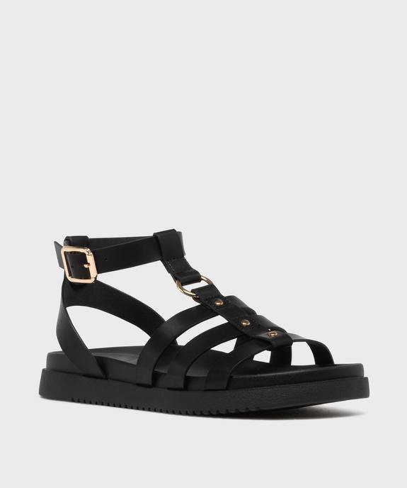 Sandales à brides avec détails métalliques femme - 5 Miles vue2 - 5 MILES - GEMO