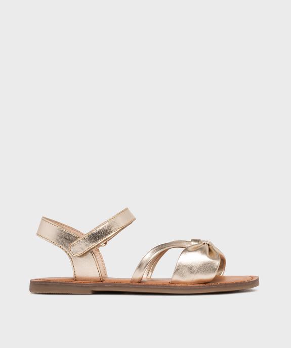 Sandales à brides scintillantes dessus cuir fille - Lovely Wings vue1 - LOVELY WINGS GEMO FOR GOOD - GEMO