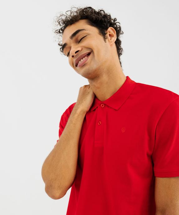 Polo à manches courtes en maille piquée homme vue2 - GEMO 4G HOMME - GEMO