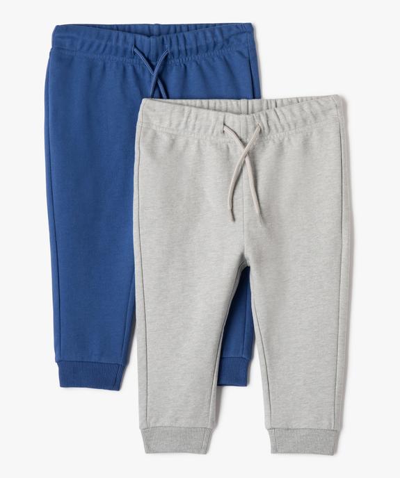 Pantalon de jogging en molleton doux (lot de 2) vue1 - GEMO(BEBE DEBT) - GEMO