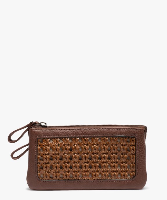 Porte-monnaie femme avec devant en cannage vue1 - GEMO (ACCESS) - GEMO