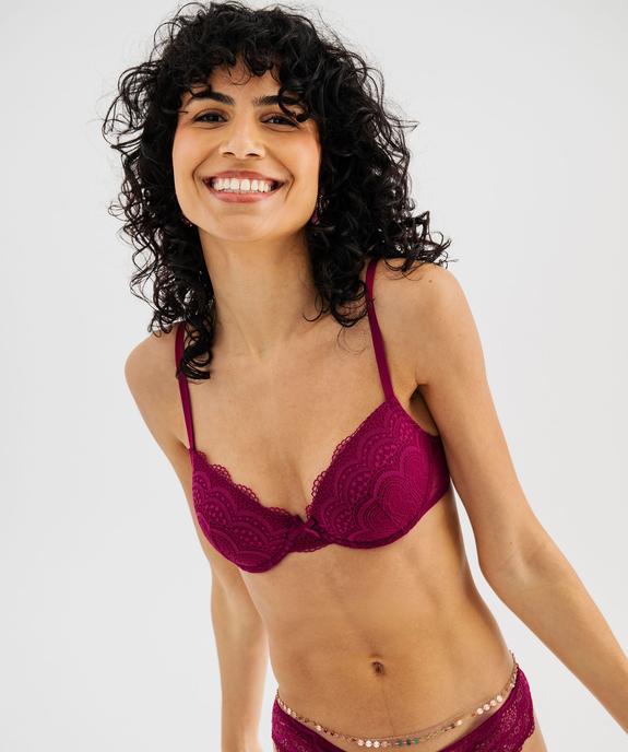 Soutien-gorge corbeille en dentelle à armatures vue1 - GEMO(HOMWR FEM) - GEMO