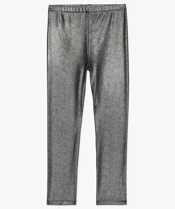 Leggings fille en maille pailletée et taille élastiquée vue2 - GEMO (ENFANT) - GEMO