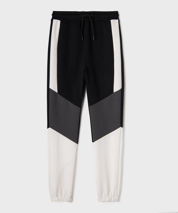 Pantalon de jogging tricolore avec taille ajustable garçon vue1 - GEMO (JUNIOR) - GEMO