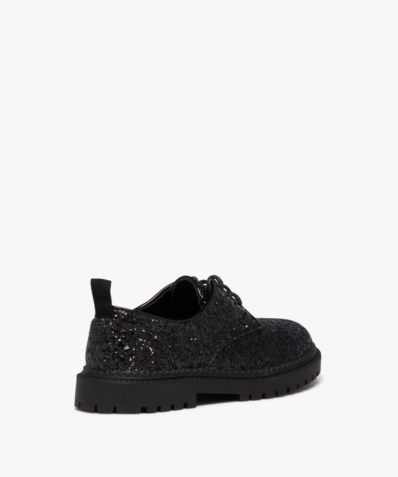 Derbies filles pailletées à semelle crantée vue4 - GEMO (ENFANT) - GEMO