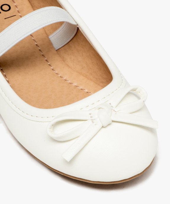 Ballerines fille unies à bride élastique et nœud décoratif vue7 - LOVELY WINGS - GEMO