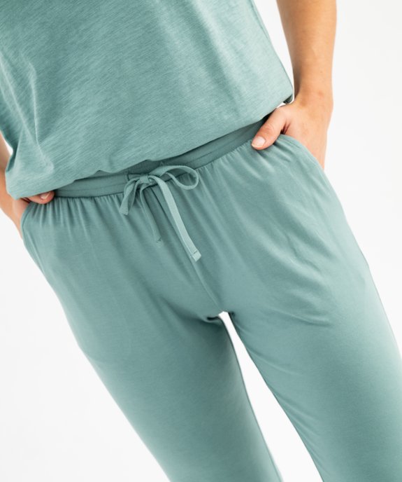 Pantalon de pyjama fluide femme vue3 - GEMO 4G FEMME - GEMO