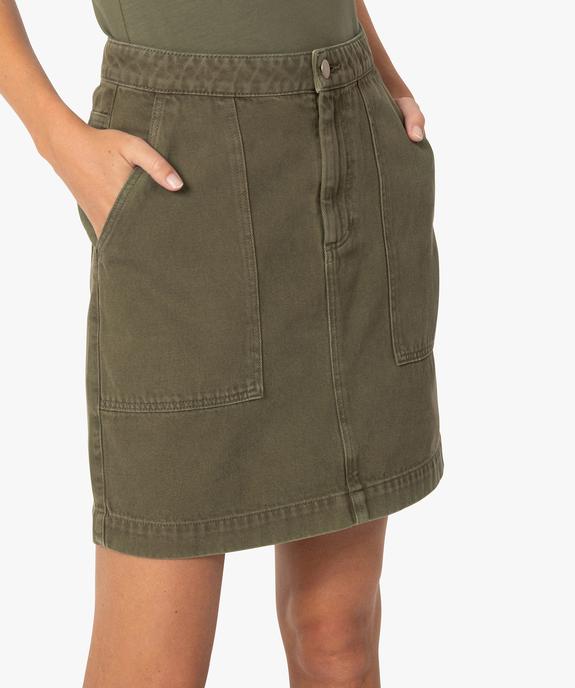 Jupe femme avec grandes poches plaquées vue2 - GEMO(FEMME PAP) - GEMO