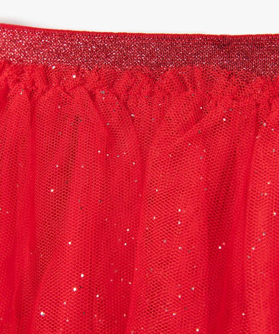 Jupe fille à volants en tulle pailleté vue2 - GEMO (ENFANT) - GEMO