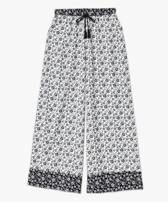 Pantalon de pyjama fluide coupe ample femme vue4 - GEMO(HOMWR FEM) - GEMO