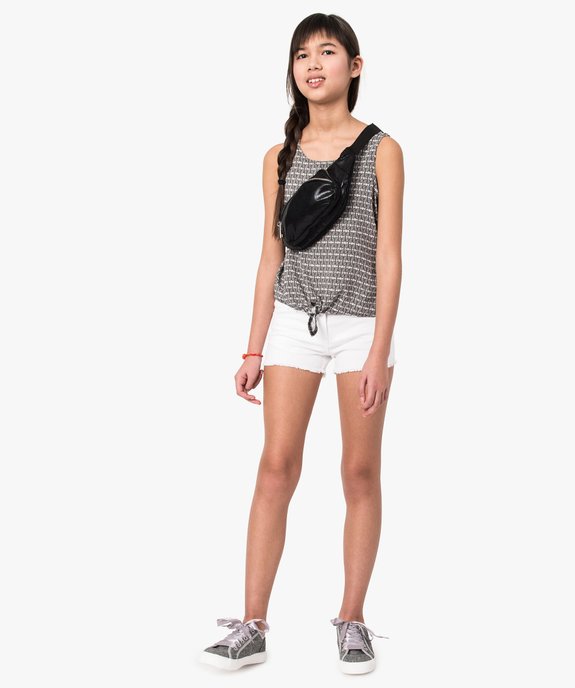 Sac banane pour femme à paillettes et double zip vue4 - GEMO (ACCESS) - GEMO