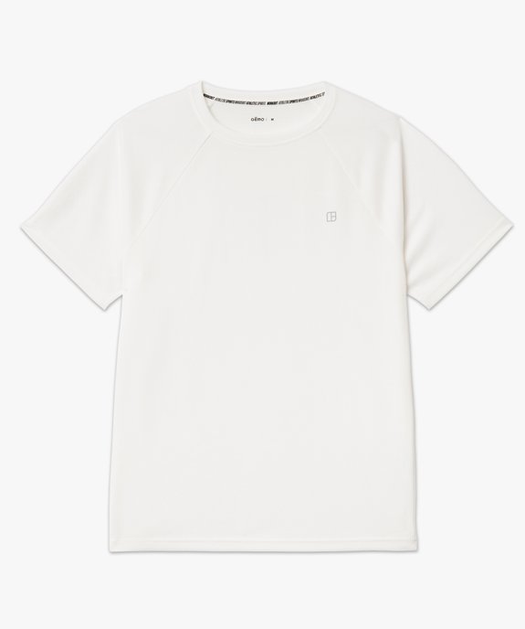 Tee-shirt manches courtes en mesh respirant homme  vue4 - GEMO (HOMME) - GEMO
