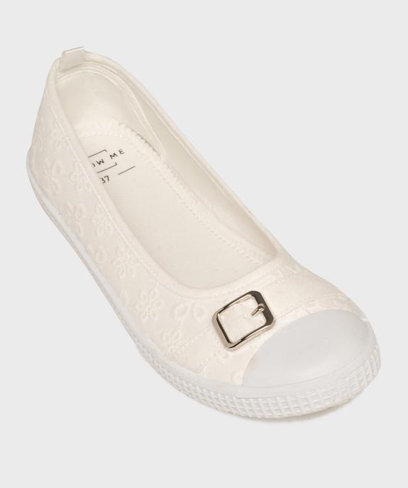 Ballerines en toile avec bout renforcé femme - Follow Me vue5 - FOLLOW ME - GEMO