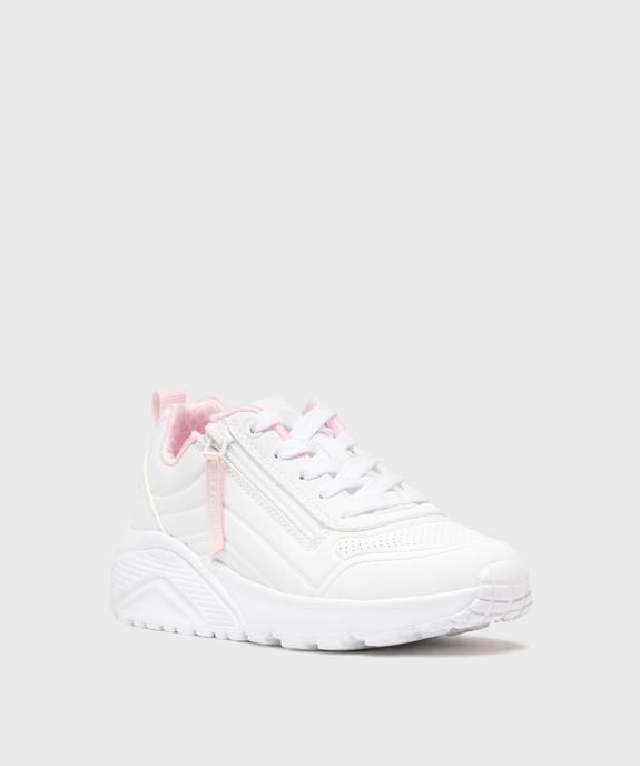 Baskets basses et légères à épaisse semelle et zip fille - Skechers vue2 - SKECHERS - GEMO
