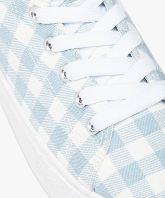 Baskets femme mid-cut en toile à semelle plateforme vue7 - GEMO 4G FEMME - GEMO