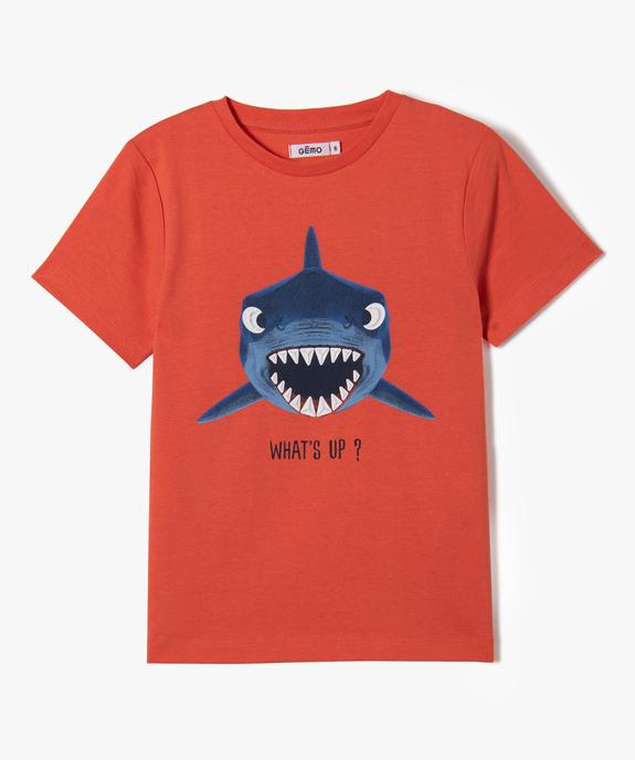 Tee-shirt garçon à manches courtes avec motif sur le buste vue1 - GEMO (ENFANT) - GEMO