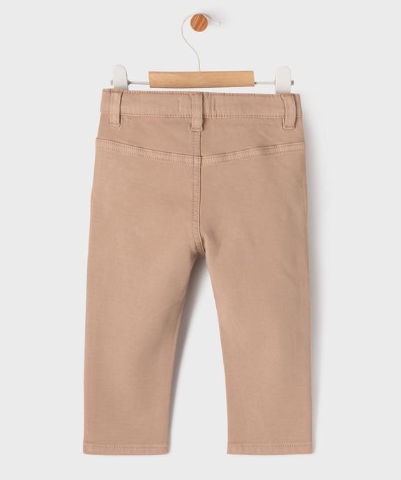 Pantalon chino en Lyocell et coton stretch bébé garçon - LuluCastagnette vue3 - LULUCASTAGNETTE - GEMO