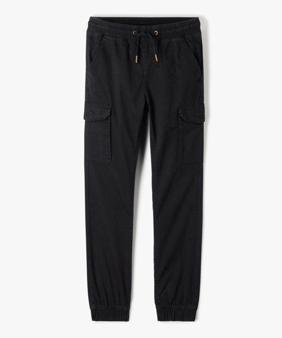 Pantalon en toile coupe jogger slim garçon vue2 - GEMO 4G GARCON - GEMO