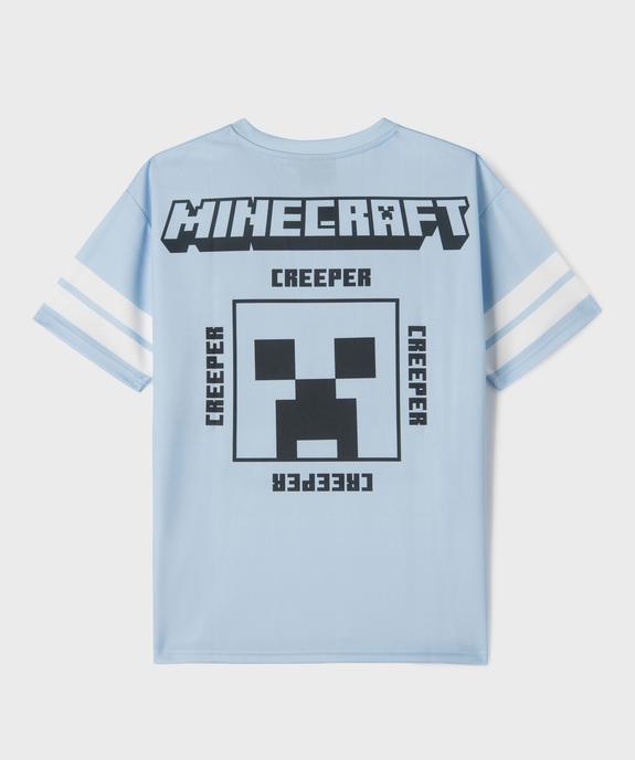 Tee-shirt de sport imprimé garçon - Minecraft vue3 - MINECRAFT - GEMO
