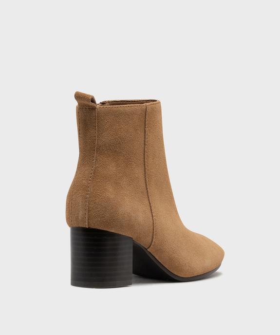 Boots à talon dessus cuir femme - Tanéo - TANEO Boots à talon dessus cuir femme - Tanéo vue4 - TANEO - GEMO
