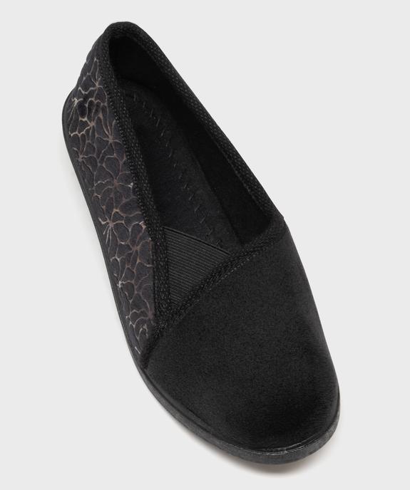 Chaussons enveloppants dessus velours femme vue6 - G'FLEX GEMO FOR GOOD - GEMO