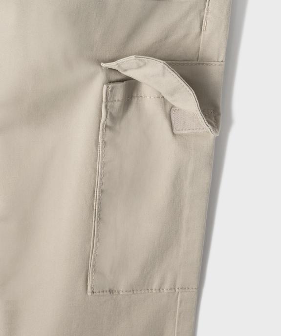 Pantalon en toile coupe jogger slim garçon vue5 - GEMO 4G GARCON - GEMO