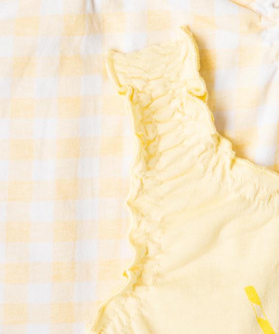 Débardeur bébé fille imprimé finition troncée  (lot de 2) vue3 - GEMO(BEBE DEBT) - GEMO