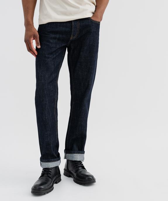 Jean en coton coupe Regular homme vue1 - GEMO (HOMME) - GEMO