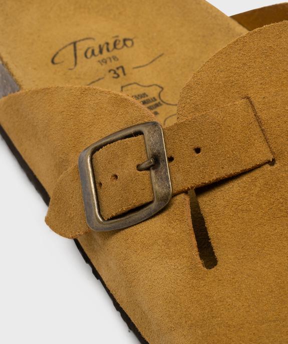 Sabots en cuir suédé avec semelle intérieure anatomique femme vue6 - TANEO GEMO FOR GOOD - GEMO