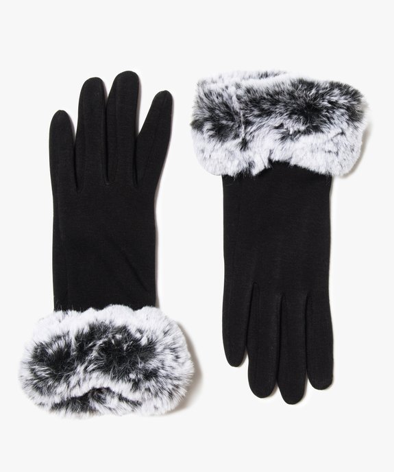 Gants tactiles avec revers vue2 - GEMO (ACCESS) - GEMO