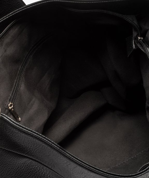 Sac femme avec surpiqûres et large bride de fermeture vue3 - GEMO (ACCESS) - GEMO
