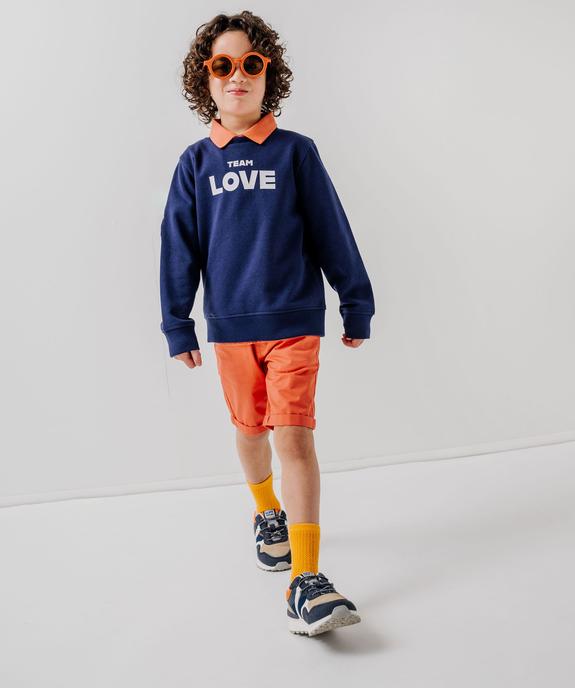 Polo manches courtes à motif exotique garçon vue6 - GEMO (ENFANT) - GEMO