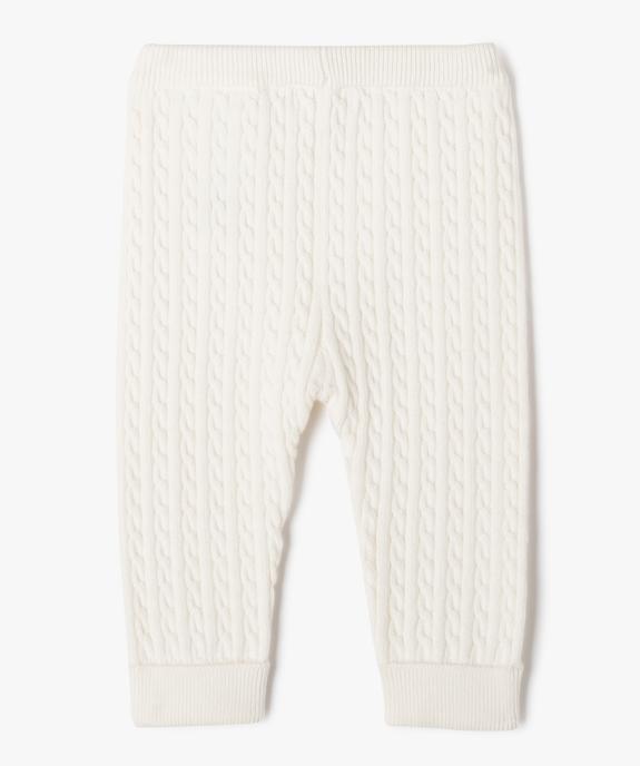 Pantalon en maille torsadée unie bébé (lot de 2) vue4 - GEMO(BB COUCHE) - GEMO