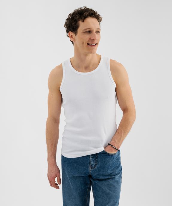 Débardeur en maille côtelée homme vue1 - GEMO 4G HOMME - GEMO