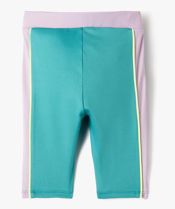 Leggings court tricolore spécial sport fille  vue3 - GEMO (ENFANT) - GEMO
