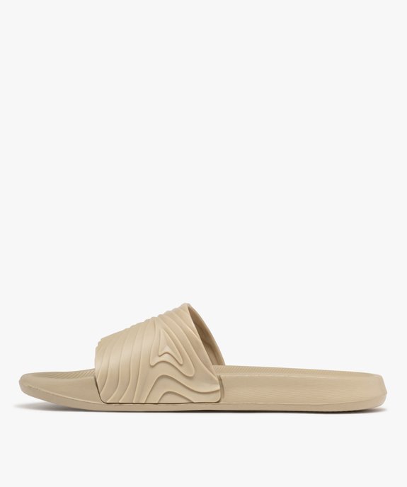 Mules de plage avec bride souple homme vue3 - GEMO (PLAGE) - GEMO