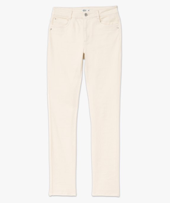 Jean slim taille normale en toile denim stretch femme vue4 - GEMO 4G FEMME - GEMO