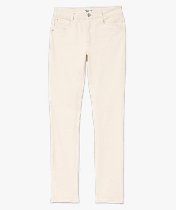 Jean slim taille normale en toile denim stretch femme vue4 - GEMO 4G FEMME - GEMO