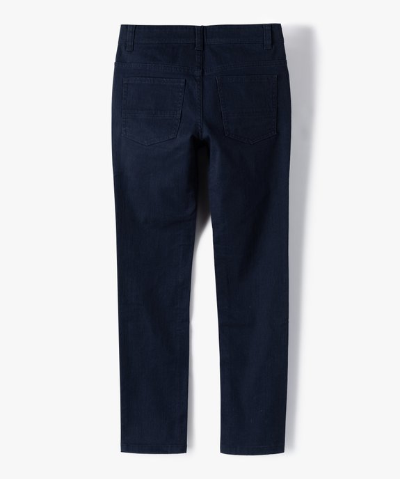 Pantalon garçon style jean slim 5 poches vue4 - GEMO 4G GARCON - GEMO