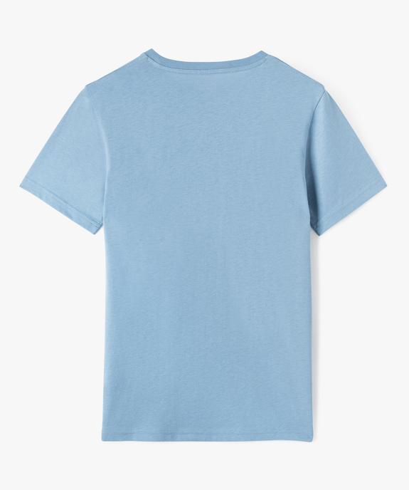 Tee-shirt manches courtes en coton imprimé garçon vue3 - GEMO 4G GARCON - GEMO