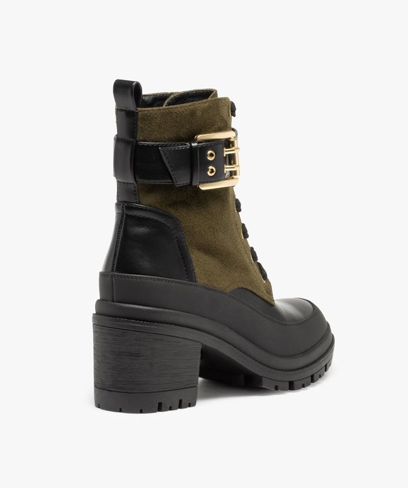 Bottines femme à talon style rock et glamour vue4 - GEMO(URBAIN) - GEMO