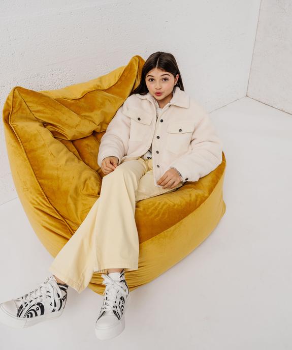 Blouson en sherpa et velours côtelé fille vue6 - GEMO 4G FILLE - GEMO