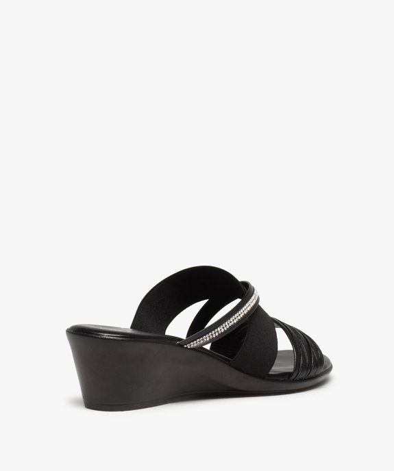 Sandale femme confort multi-brides forme mule vue4 - GEMO (CONFORT) - GEMO