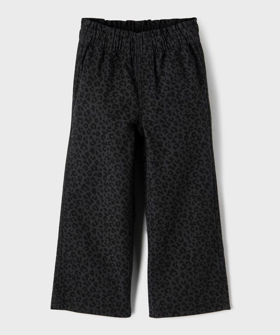 Jean Straight à taille élastique fille vue3 - GEMO 4G FILLE - GEMO