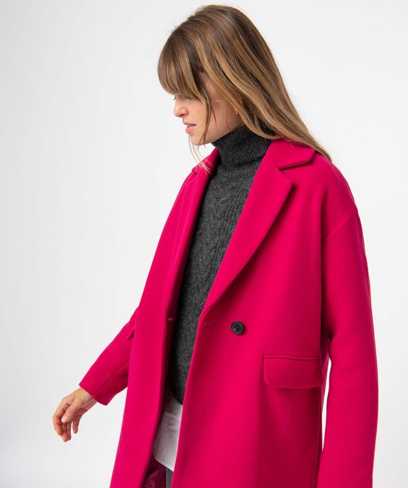 Manteau femme fermeture croisée fermeture boutons vue2 - GEMO(FEMME PAP) - GEMO