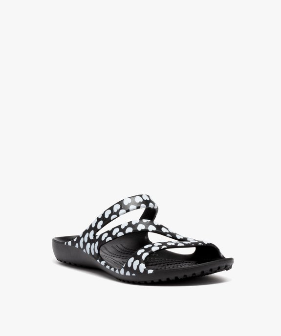 Mules de piscine femme bride en Z à motifs - Crocs vue2 - CROCS - GEMO