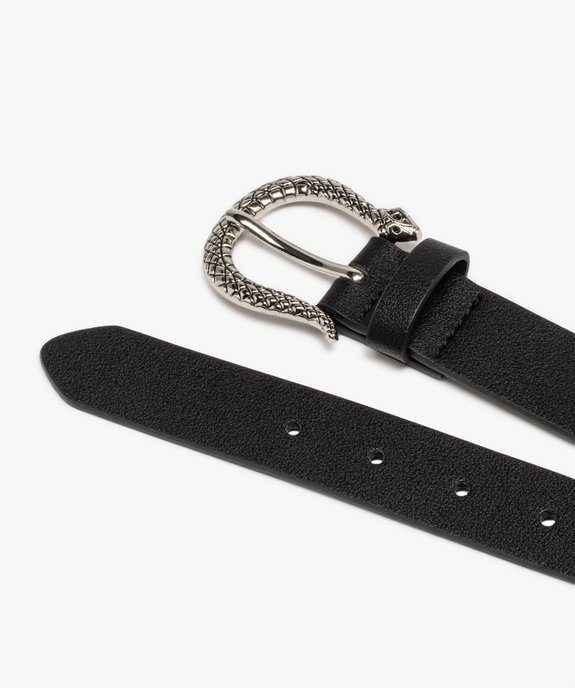 Ceinture à boucle serpent en métal argenté femme vue2 - GEMO (ACCESS) - GEMO
