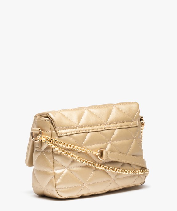 Sac besace femme matelassé à bandoulière chaîne vue2 - GEMO (ACCESS) - GEMO
